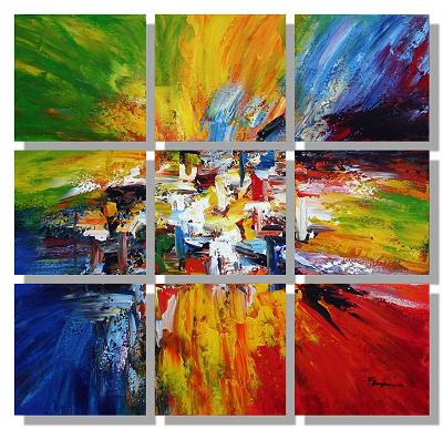 Dafen Oil Painting on canvas abstract -set407